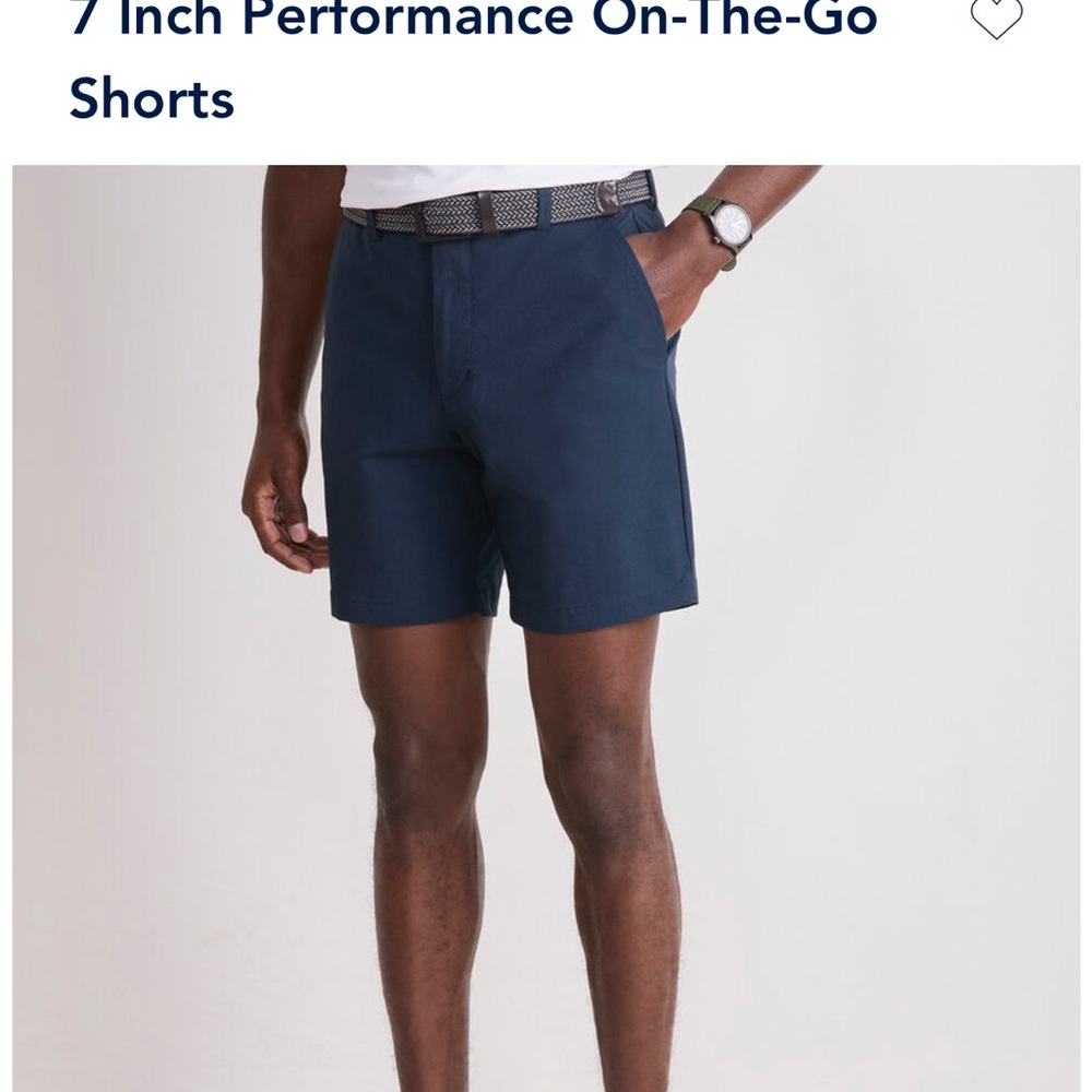 Men's Vineyard Vines On-The-Go Performance Shorts - Navy